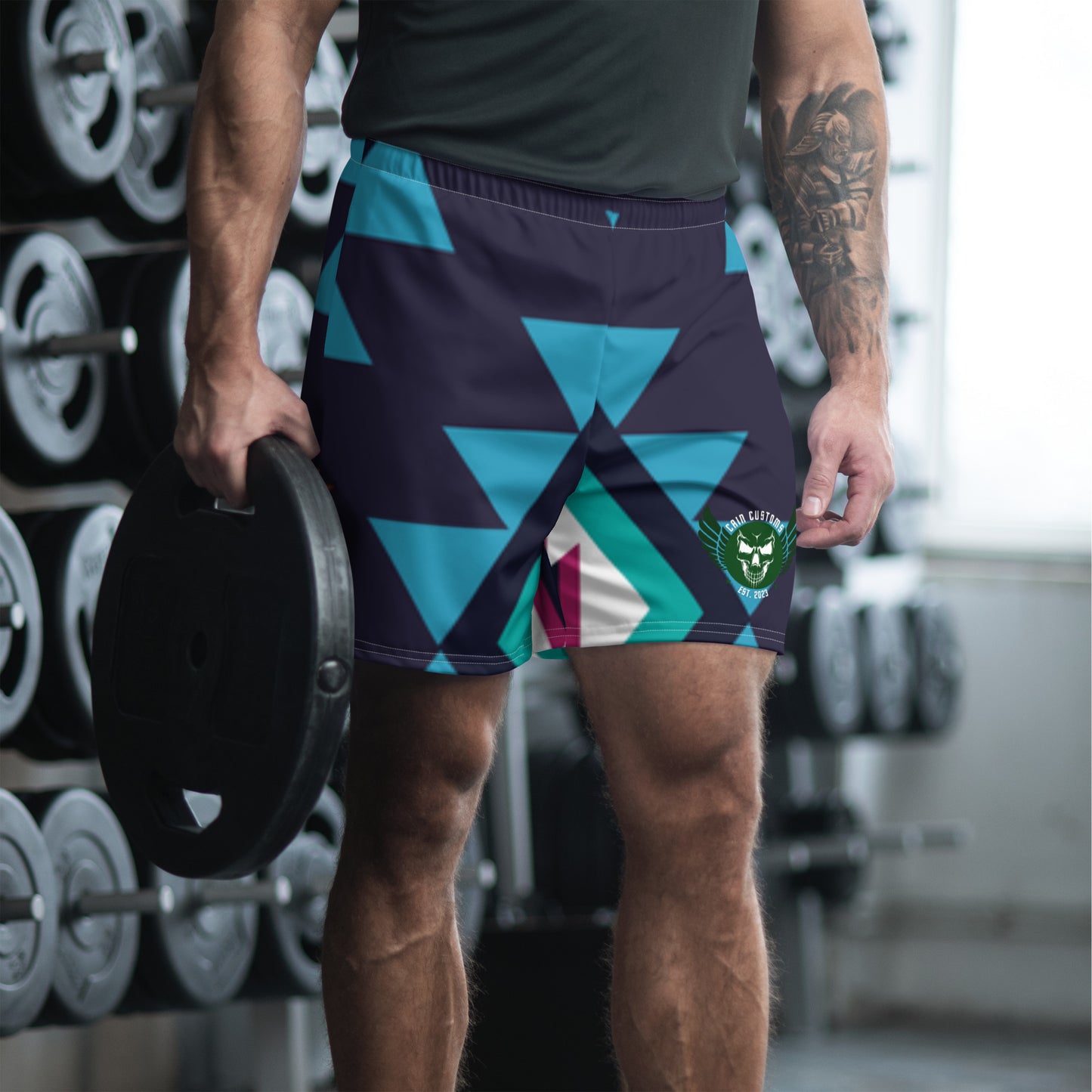 Logo Checotah Print Shorts